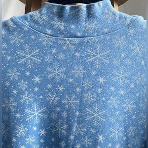 Snowflake Mock Neck